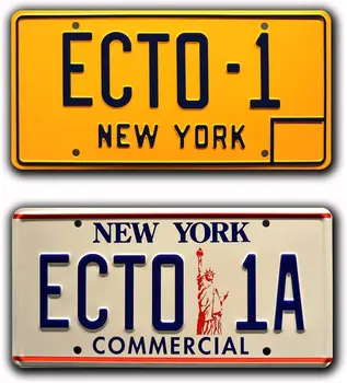 Busters 1 i 2|ECTO-1 + EKTO-1A|Metalni stalak za Ispraznost Registarskih oznaka Kombo 1